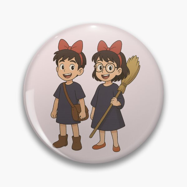 Item preview, Studio gibli Kiki’s delivery service boy girl twins designed and sold by MorningDragon.