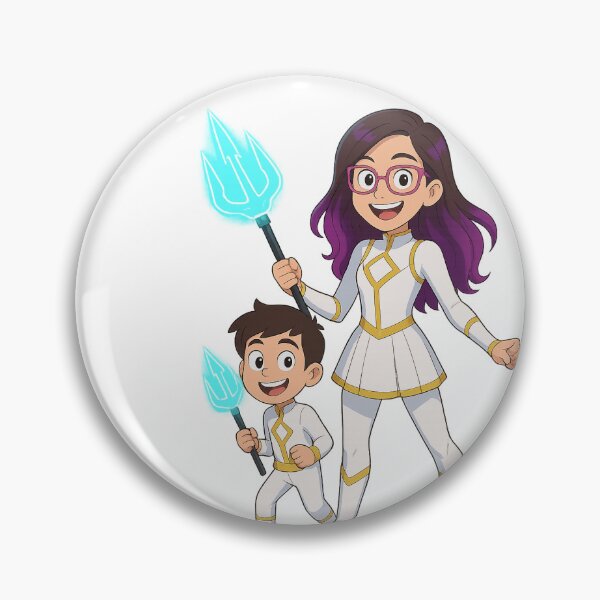 Item preview, K pop demon hunter style kids with tridents designed and sold by MorningDragon.