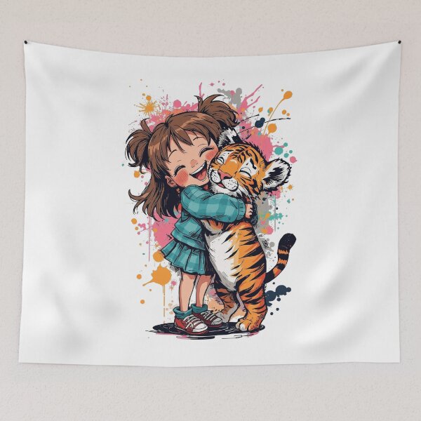 Item preview, Little Hug, Big Impact – Save the Tigers  designed and sold by WildInkFusion.