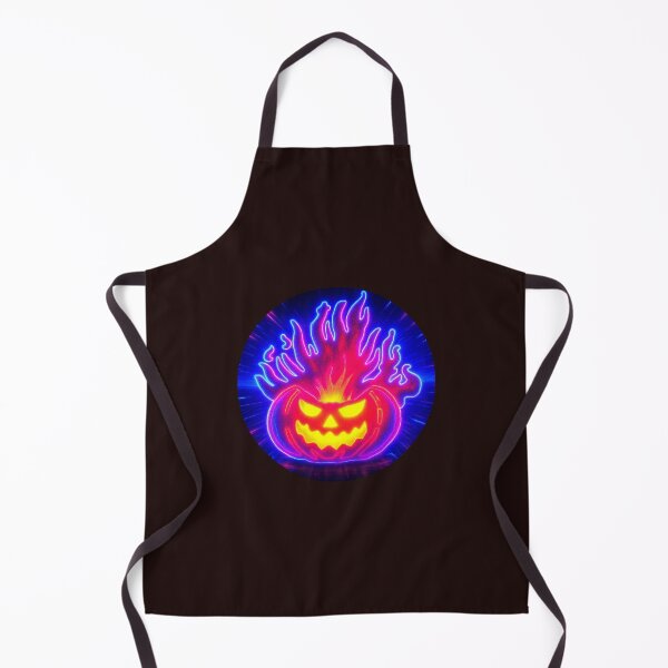 Item preview, Neon Flaming Pumpkin – Glowing Halloween Jack-O’-Lantern designed and sold by LuckyLunaBoutique.