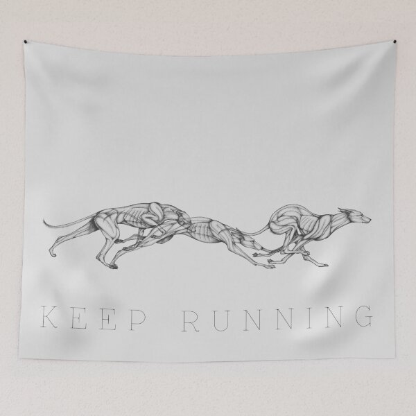Item preview, KEEP RUNNING designed and sold by Lilianna Dmytrek.