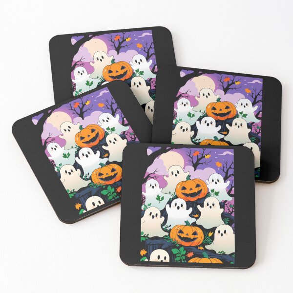 Item preview, Adorable Halloween Spirits And Pumpkins designed and sold by KatherineKoch.
