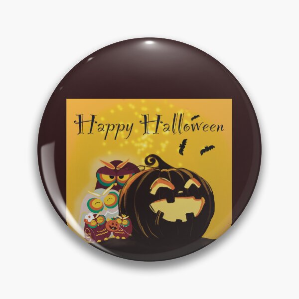 Item preview, Happy Halloween- Boomiya Owl Family with Pumpkin Lantern designed and sold by Boomiya.