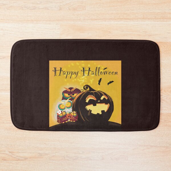 Item preview, Happy Halloween- Boomiya Owl Family with Pumpkin Lantern designed and sold by Boomiya.