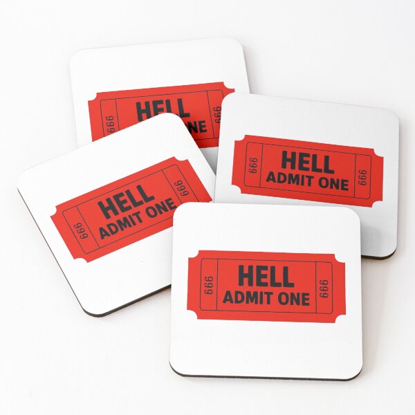 Item preview, Hell - Admit One Ticket designed and sold by cinnamonknot.