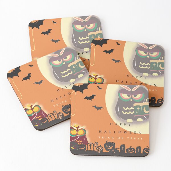Item preview, Halloween Night= J-Boo& Tomo Owl Trick or Treat Design designed and sold by Boomiya.