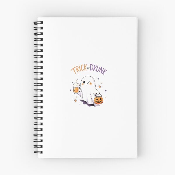 Item preview, Trick or Drunk Halloween Ghost designed and sold by cinnamonknot.