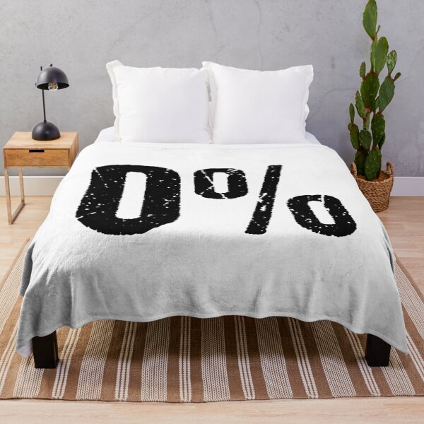 Item preview, 0% in Grunge Typography designed and sold by Memes N Lore .