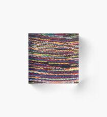 Colorful Crochet Acrylic Block