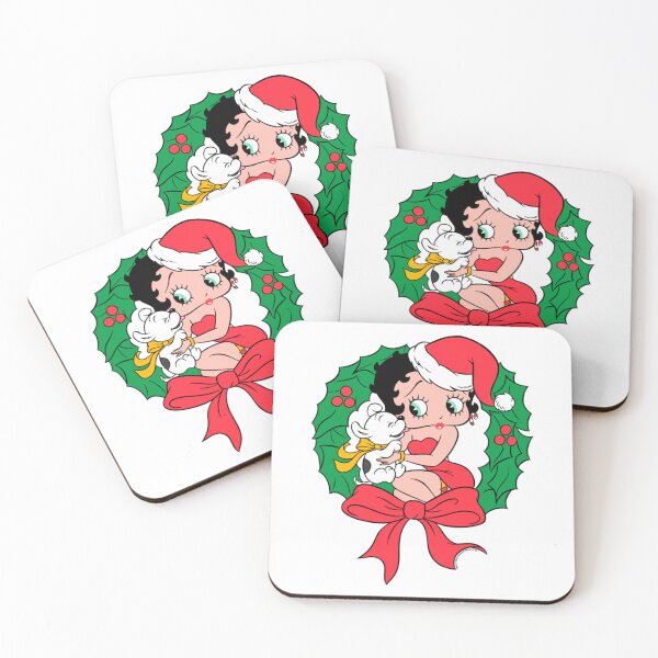 Item preview, Betty Boop Santa Outfit Seated Wreath Betty Boop designed and sold by UngerassaCo.
