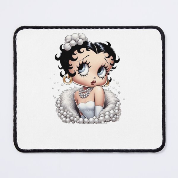 Artikelvorschau, Elegante Betty Boop in weißem Fell und Perlen entworfen und verkauft von UngerassaCo.