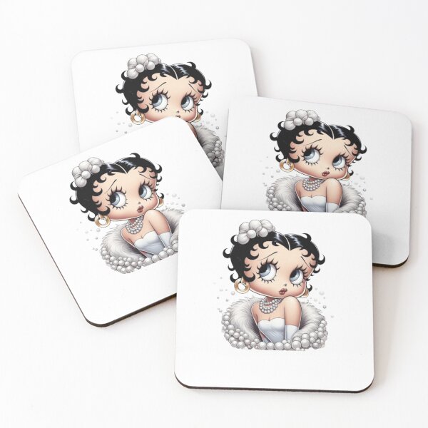 Item preview, Elegance Betty Boop in White Fur and Pearls designed and sold by UngerassaCo.