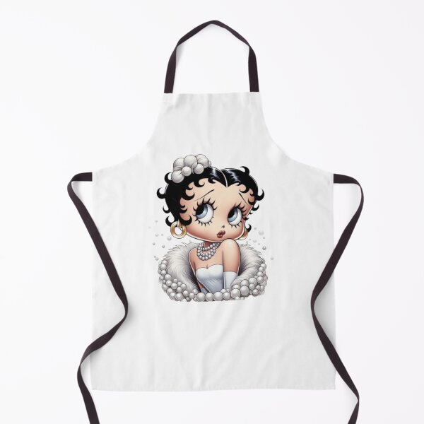 Item preview, Elegance Betty Boop in White Fur and Pearls designed and sold by UngerassaCo.