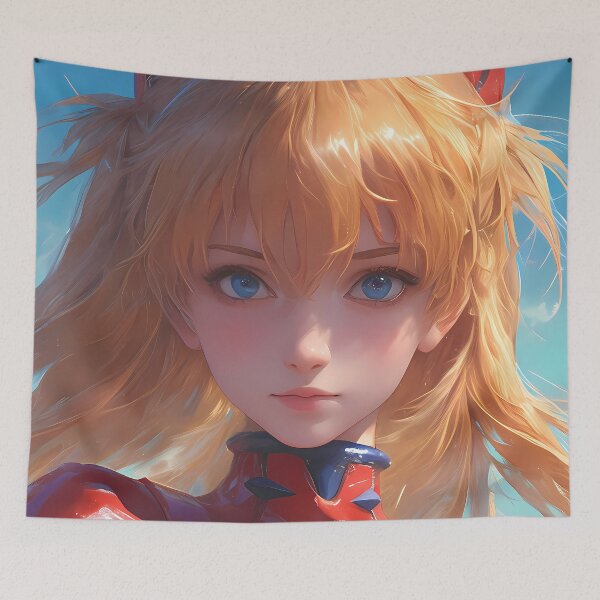 Item preview, Neon Asuka Langley Soryu Fierce Red Pilot NGE Anime designed and sold by ManuelOpito.