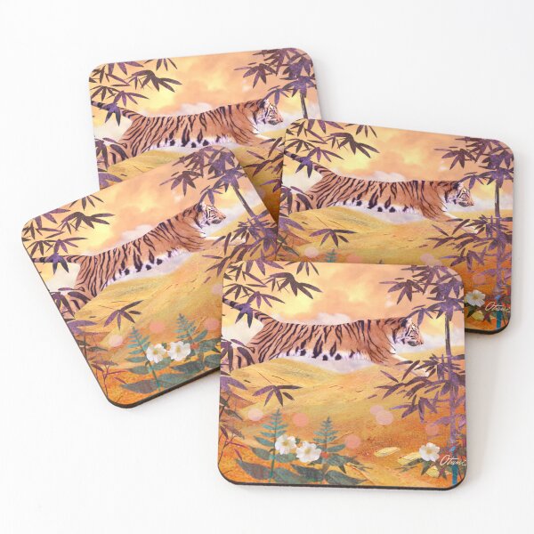 Item preview, Leaping tiger designed and sold by Adela-Otani-Art.