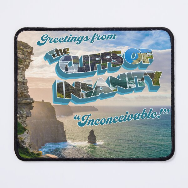 Item preview, Greetings from the Cliffs of Insanity Postcard designed and sold by travelwitheric.