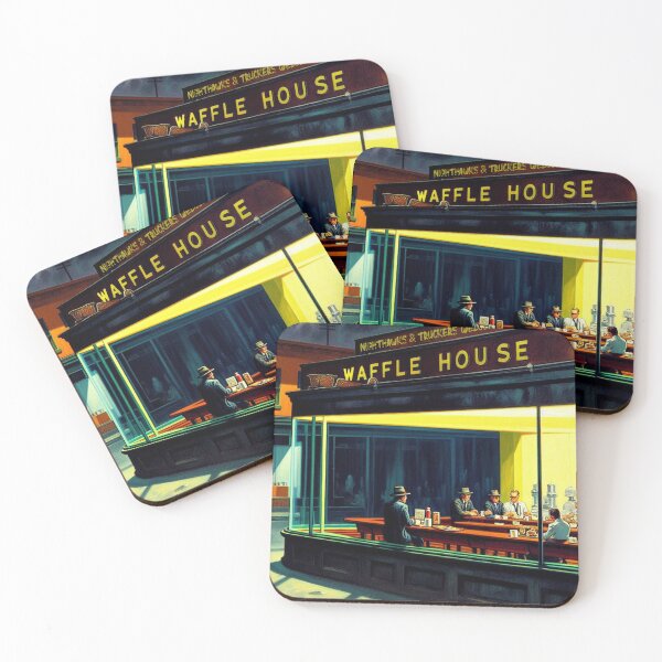 Item preview, Nighthawks at the Waffle House – Retro Parody Art designed and sold by DiamondSkyShirt.