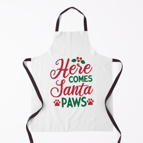 Item preview, Here Comes Santa Paws Funny Christmas Cat & Dog Lover Gift designed and sold by Pawsomeprints59.