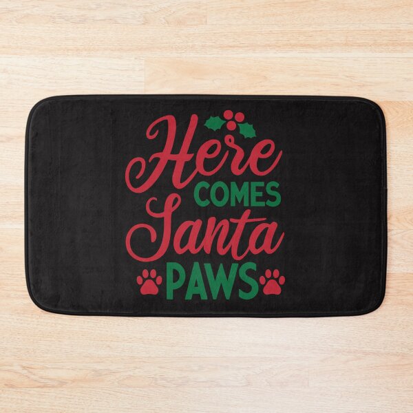 Item preview, Here Comes Santa Paws Funny Christmas Cat & Dog Lover Gift designed and sold by Pawsomeprints59.