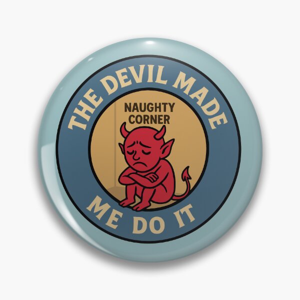 Item preview, The Devil Made Me Do It – Retro Naughty Cartoon designed and sold by hangmeart.