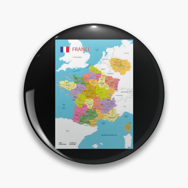 Item preview, Administrative Map Of France designed and sold by marlenedaoc.
