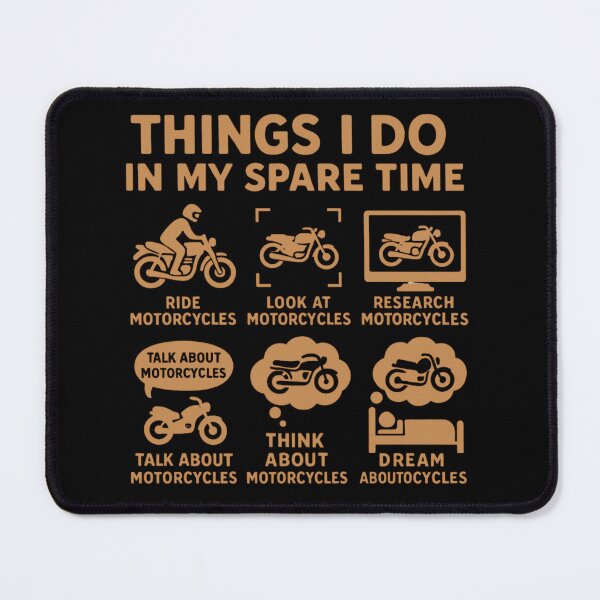 Item preview, Things I Do In My Spare Time Funny Biker Humor designed and sold by flagylART.