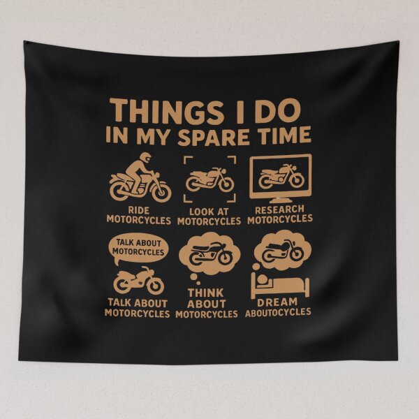 Item preview, Things I Do In My Spare Time Funny Biker Humor designed and sold by flagylART.