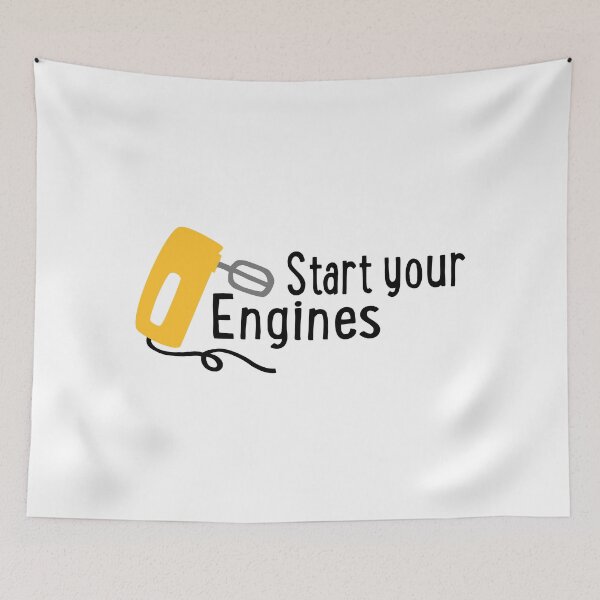 Item preview, Start your engines (baking) designed and sold by Vectorqueen.