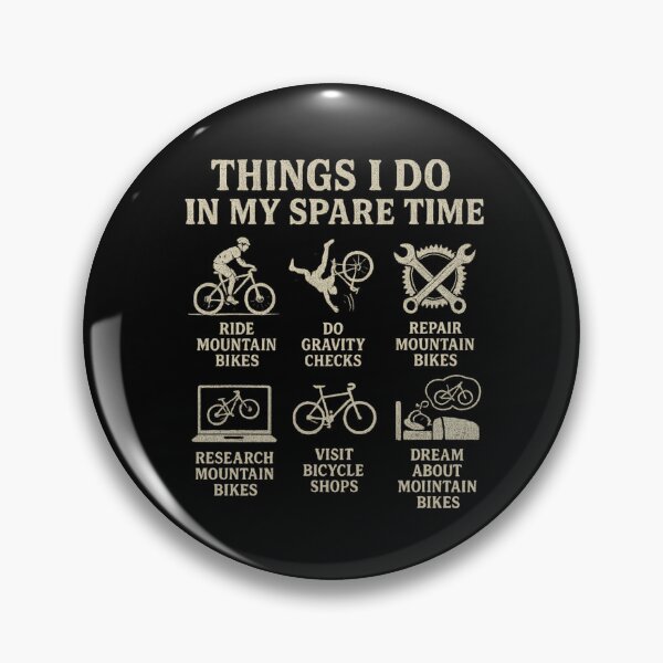 Item preview, Things I Do In My Spare Time Mountain Bike Life designed and sold by flagylART.