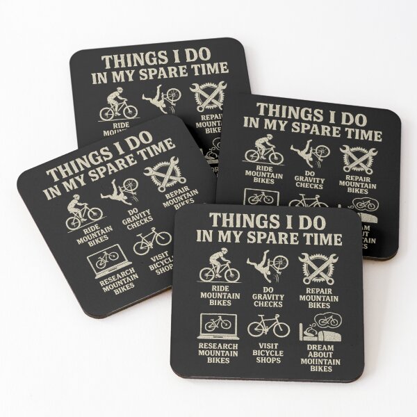Item preview, Things I Do In My Spare Time Mountain Bike Life designed and sold by flagylART.