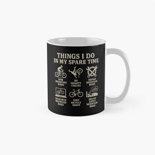 Item preview, Things I Do In My Spare Time Mountain Bike Life designed and sold by flagylART.
