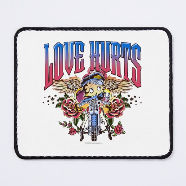 Item preview, Betty Boop Love Hurts Retro Motorcycle Gearhead Betty designed and sold by UngerassaCo.