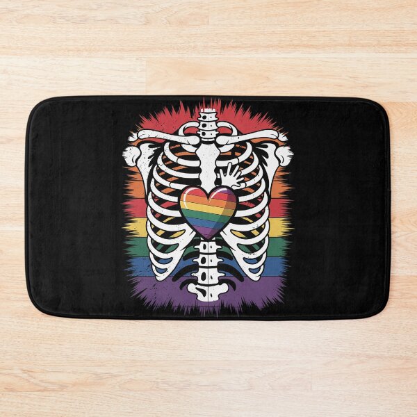 Item preview, LGBT Pride Rib Cage Rainbow Skeleton Xray LGBTQ  designed and sold by Charidana.