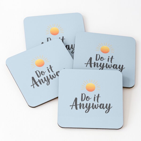 Item preview, Do It Anyway Motivational Typography Design designed and sold by PENLEAF DESIGNS.
