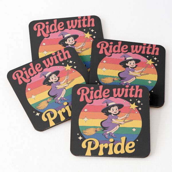 Item preview, LGBTQ Gay Lesbian Rainbow Ride with Pride Witch Halloween  designed and sold by Charidana.