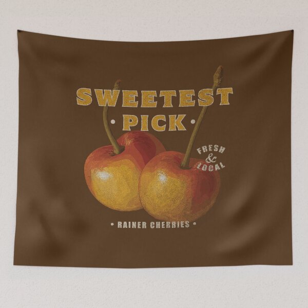 Item preview, Sweetest Pick Faded Vintage Cherry Design Brown designed and sold by reka-designs.