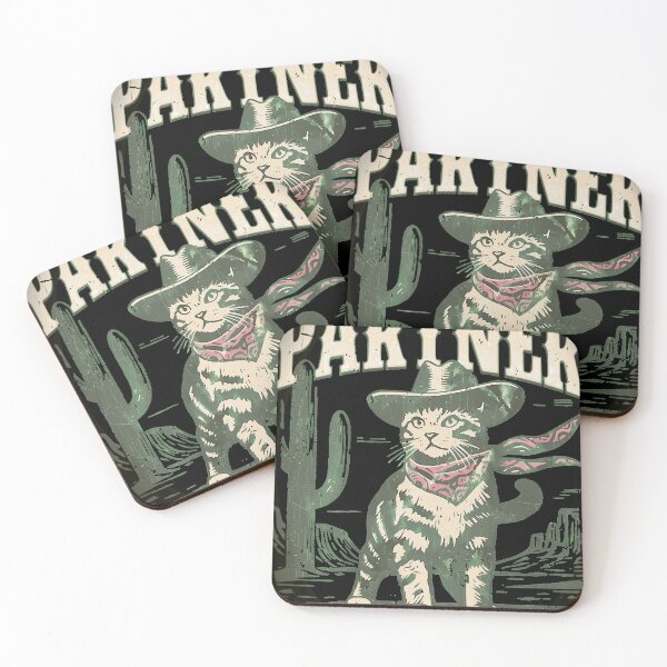 Item preview, (On Back) Meowdy Partner Whiskers In The Wind Cowboy Cat designed and sold by hoangtrang5906w.