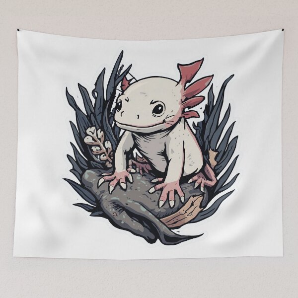 Item preview, Axolotl in habitat designed and sold by Silviotas.