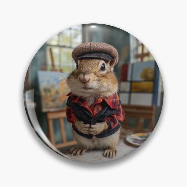 Item preview, Beatnik Chipmunk in His Studio designed and sold by Tridentulus.
