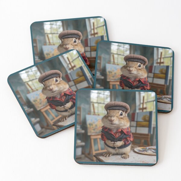 Item preview, Beatnik Chipmunk in His Studio designed and sold by Tridentulus.