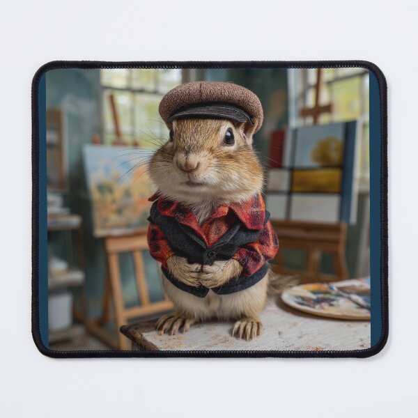 Item preview, Beatnik Chipmunk in His Studio designed and sold by Tridentulus.