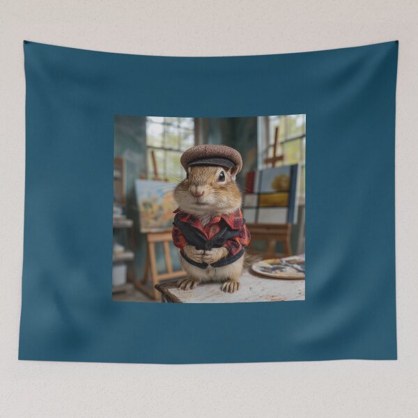 Item preview, Beatnik Chipmunk in His Studio designed and sold by Tridentulus.