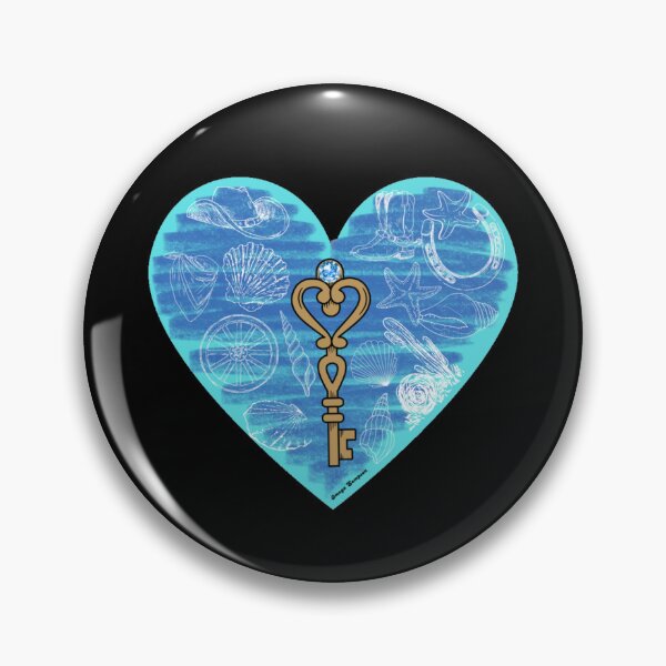Item preview, Coastal Cowgirl Key Heart  designed and sold by artbyomega.