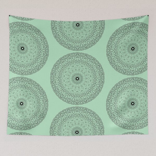 Item preview, Traditional Oriental Mandala Background Geometric Pattern designed and sold by DivineMandala.