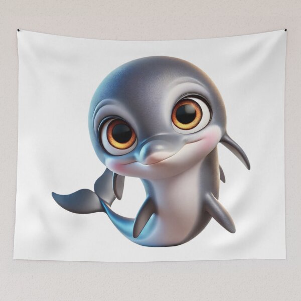 Item preview, Adorable Dusky Dolphin designed and sold by Sillytoe.