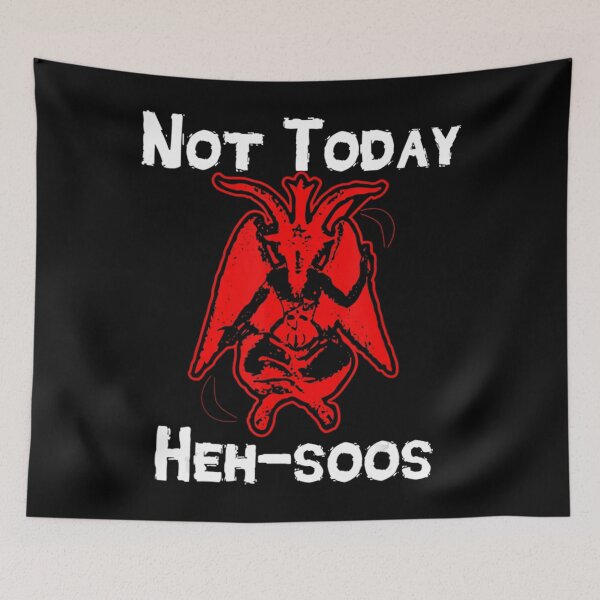 Item preview, Not Today Heh-Soos Satan Spanish Jesus designed and sold by Pfannerstill89.