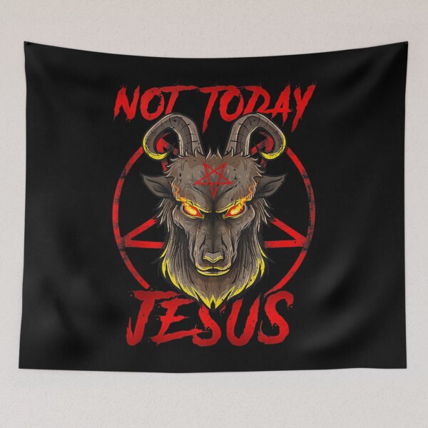 Item preview, Not Today Jesus Satan Religion Nonbeliever designed and sold by Pfannerstill89.