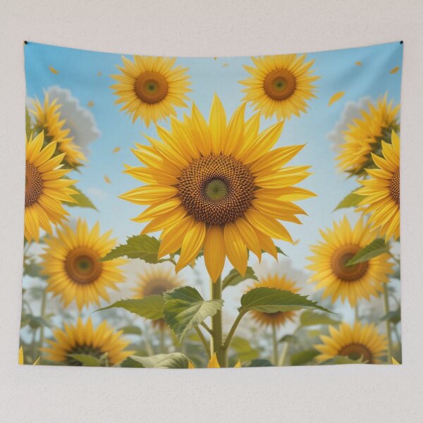 Item preview, Vibrant Sunflowers Under a Clear Sky designed and sold by InezPhotography.