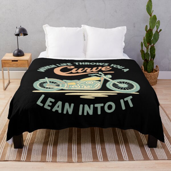 Item preview, When Life Throws You a Curve Lean Into It Biker Lifestyle designed and sold by flagylART.