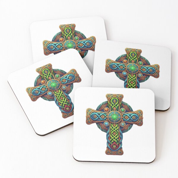 Item preview, Celtic Cross of Elements – Arte Celtica Magica a Colori designed and sold by CelticSoulShop.